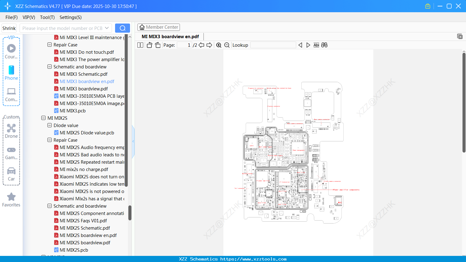 Xiaomi MI MIX3 Boardview En